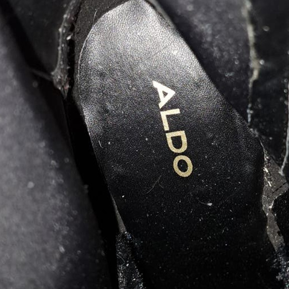 New-GORGEOUS AND SASSY! Aldo Bolder Ankle Chain Platform Boots Sz 8 - Picture 11 of 16